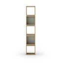 Zelen regal v hrastovem dekorju 32x167 cm Lofty – Marckeric