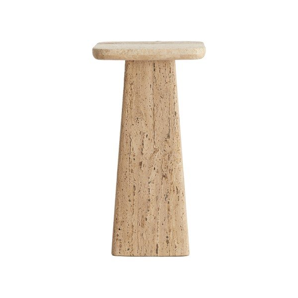 Stranska mizica s kamnito mizno ploščo 30x30 cm Kepami – Light & Living