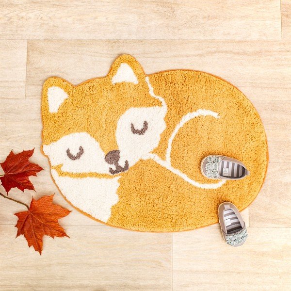 Oranžna otroška bombažna preproga Sass & Belle Woodland Fox, 46 x 60 cm-image-2