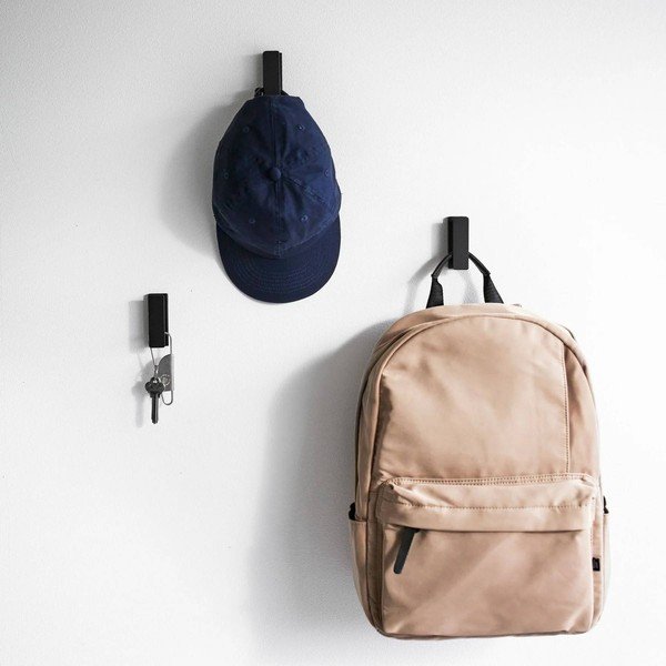 Črni kovinski stenski obešalniki v kompletu 3 ks Tower – YAMAZAKI-image-2