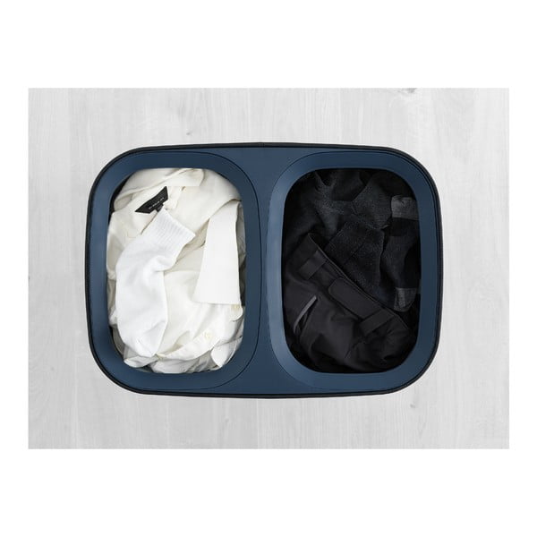 Antracitno siv tekstilni/plastičen koš za perilo 2x45 l Tota – Joseph Joseph-image-4