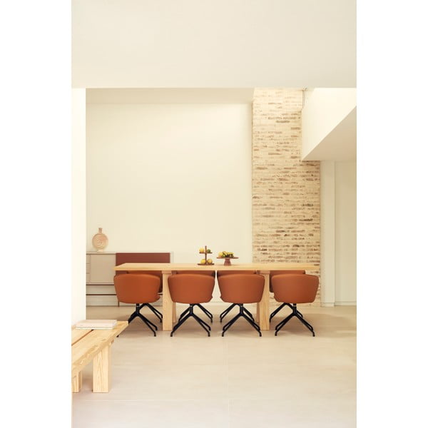 Oranžni oblazinjeni jedilni stoli v kompletu 2 ks Add – Teulat-image-2