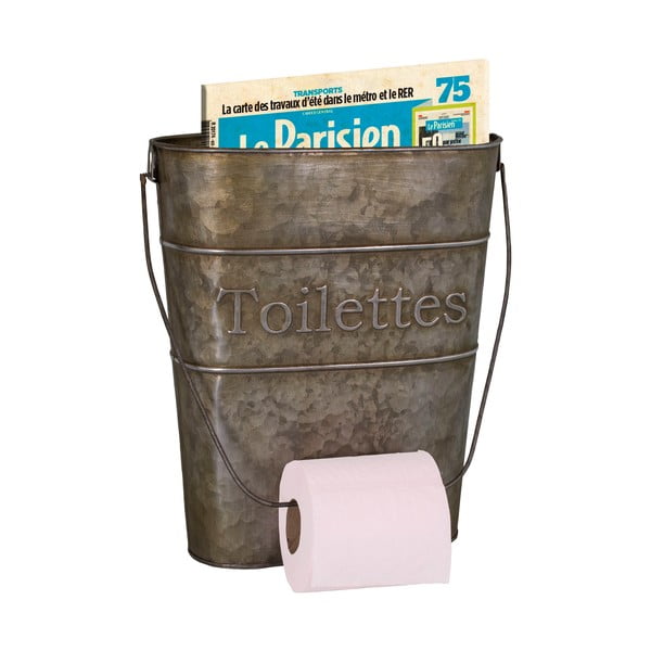 Sivo kovinsko držalo za toaletni papir – Antic Line