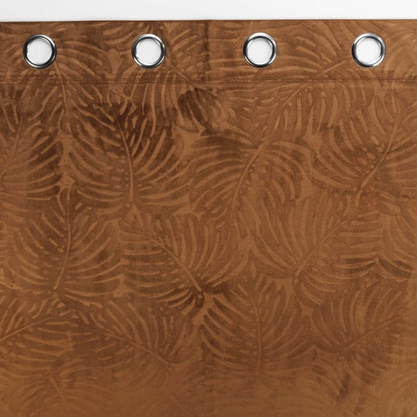 Rjava žametna zavesa 140x240 cm Analia – douceur d'intérieur-image-2