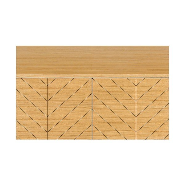 Komoda iz hrastovega lesa Woodman Camden Herringbone-image-1
