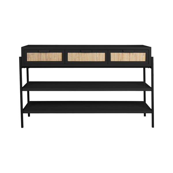 Črna stranska mizica 38x120 cm Yasu – Dutchbone