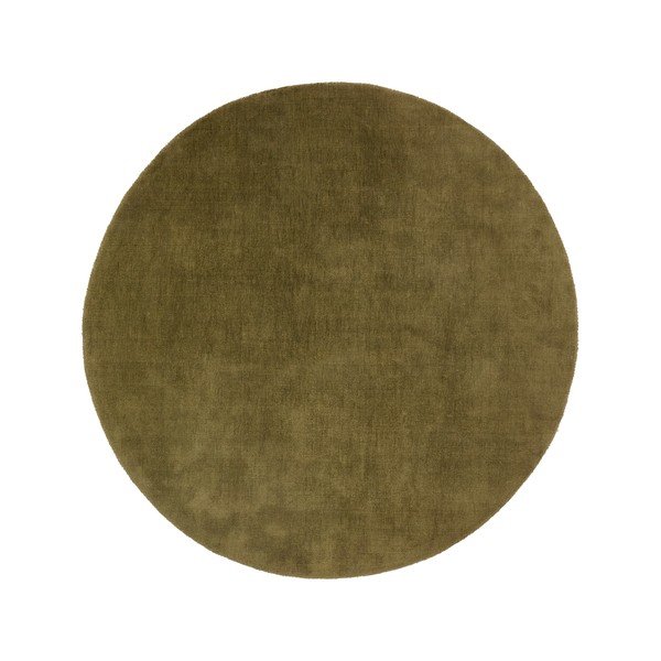 Zelena okrogla preproga ø 200 cm Empuries – Kave Home