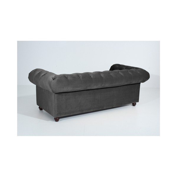 Antracitno siva zofa Max Winzer Orleans Velvet, 216 cm-image-1