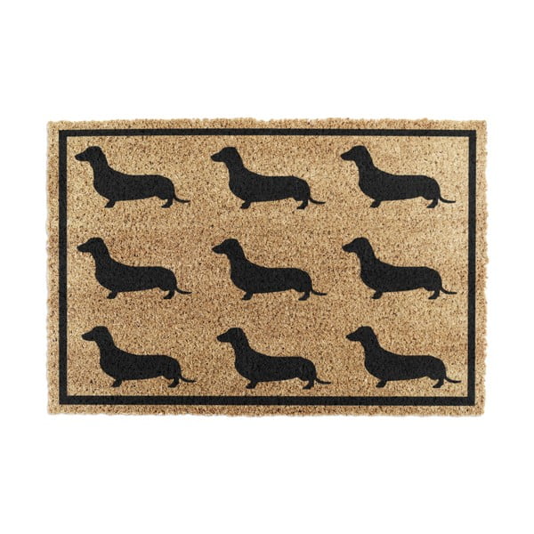 Predpražnik iz kokosovih vlaken 40x60 cm Dachshund – Artsy Doormats