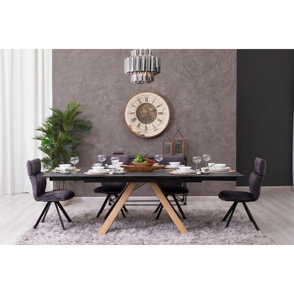 Keramična raztegljiva jedilna miza 90x160 cm Azur – Marckeric-image-1