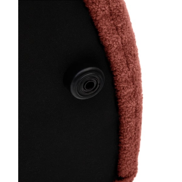 Tabure iz tkanine bouclé v barvi terakote Kaeli – Kave Home-image-4