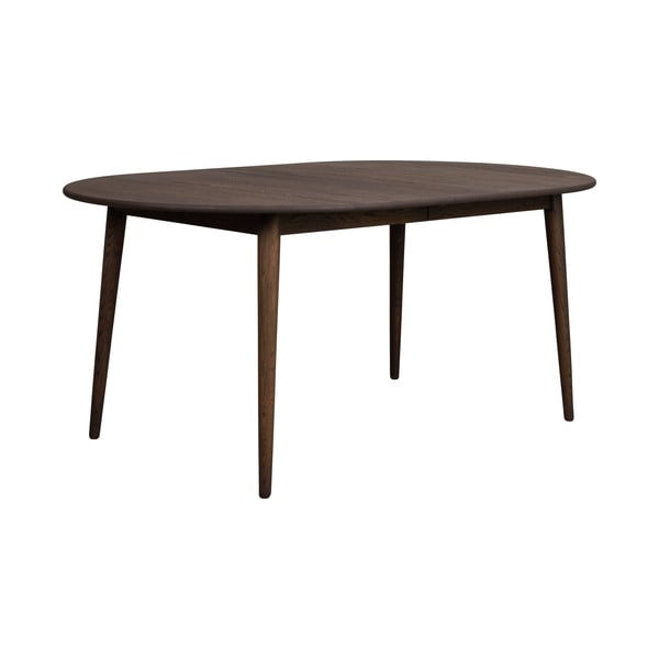 Temno rjava raztegljiva jedilna miza iz masivnega hrasta 105x170 cm Tyler – Rowico-image-4