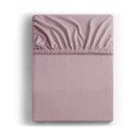 Prašno rožnata napenjalna rjuha iz jerseyja 90x200 cm Amber – Restilo