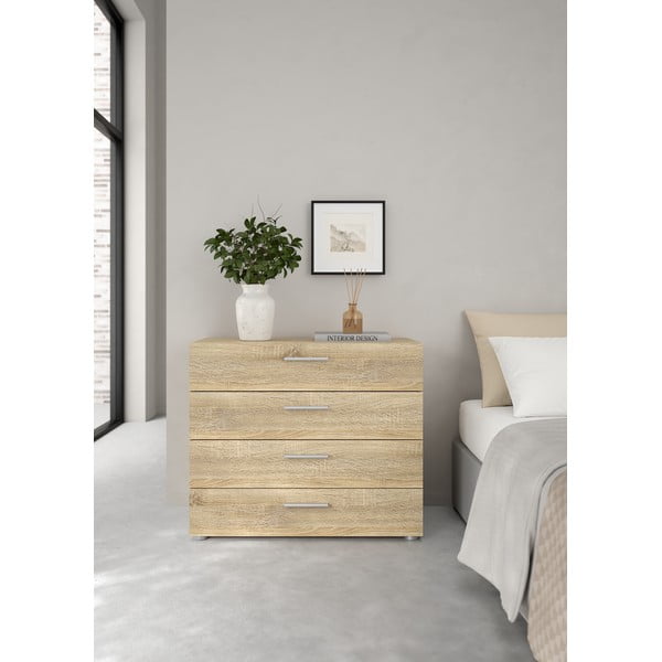 Komoda v hrastovem dekorju Tvilum Pepe 80 x 68 cm-image-1