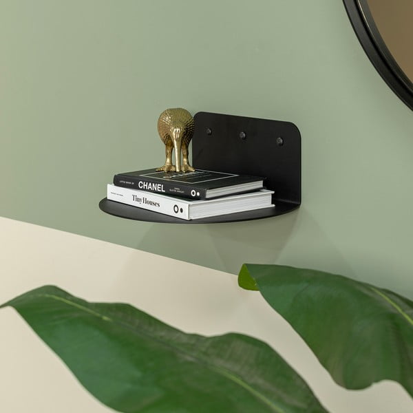 Črna kovinska polica 30 cm Flex – Spinder Design-image-1