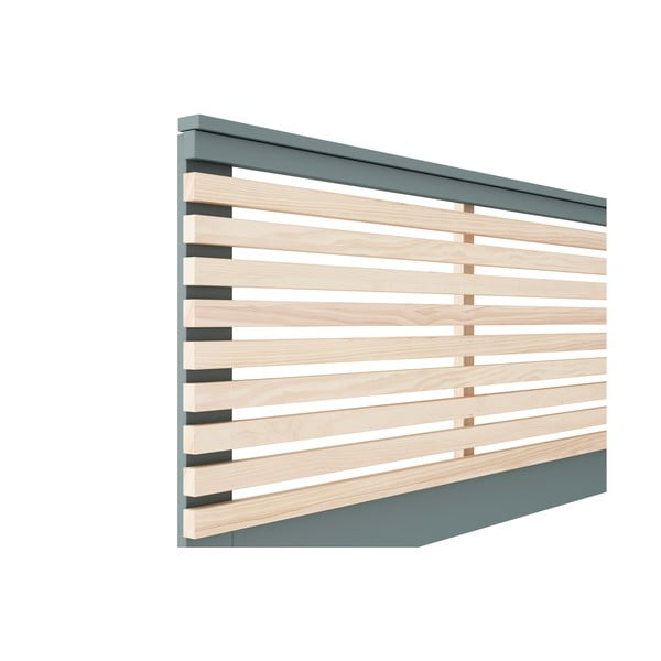 Vzglavje v borovem dekorju v naravni barvi/prašno zeleno 146x100 cm Pisco – Marckeric-image-4