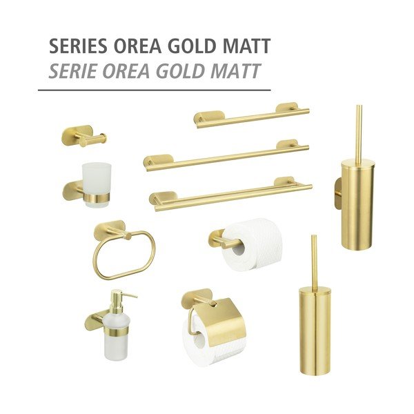 WC ščetka iz nerjavečega jekla v zlati barvi Orea Gold - Wenko-image-4