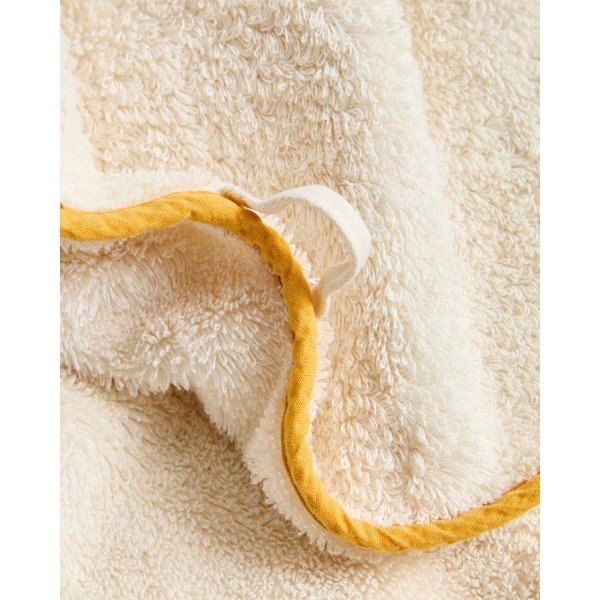 Rumena/bela frotirna bombažna brisača 50x90 cm Sedora – Kave Home-image-4