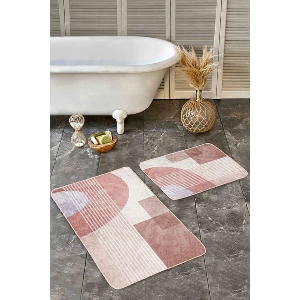 Žametne kopalniške preproge v kompletu 2 ks 60x100 cm – Mila Home-image-3