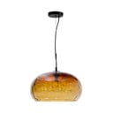Jantarna steklena viseča svetilka s steklenim senčilom ø 40 cm Balma – Kave Home