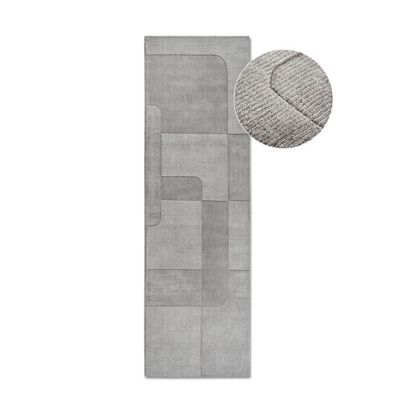 Siv ročno tkan volnen tekač 80x250 cm Charlotte – Villeroy&Boch