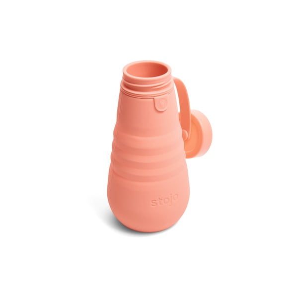 Oranžna zložljiva steklenica Stojo Bottle Apricot, 590 ml-image-3