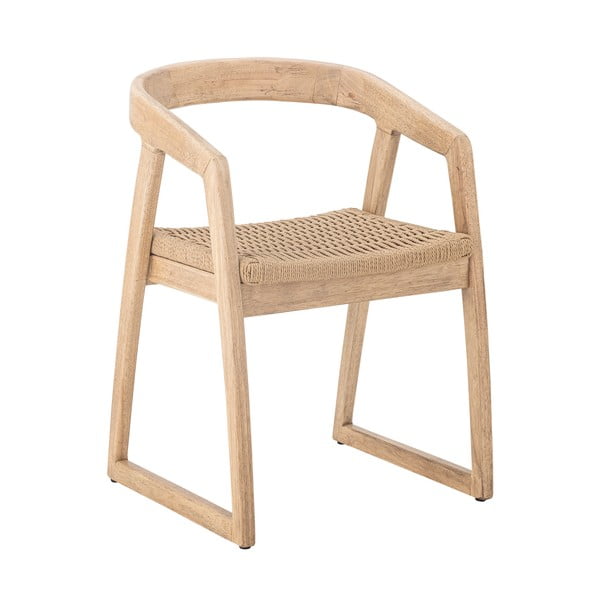 Jedilni stol iz masivnega kavčukovca v naravni barvi Serrone – Bloomingville