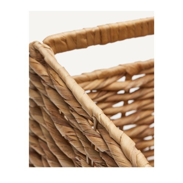 Košara iz vodne hijacinte 25x35x27,5 cm Words – Kave Home-image-4