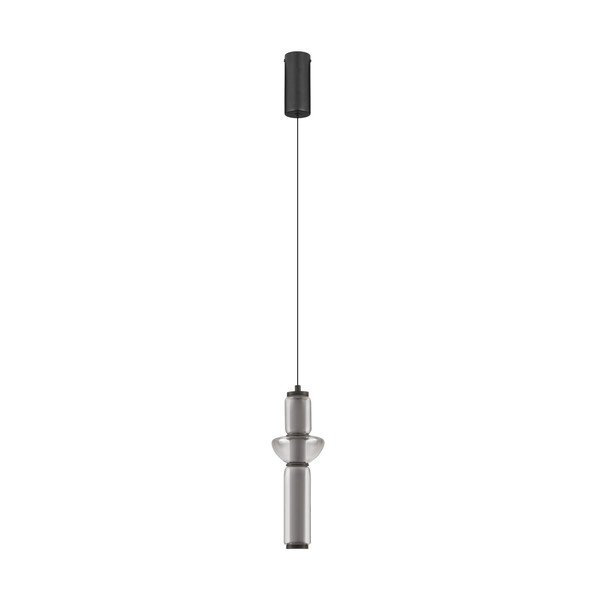Siva steklena LED zatemnitvena viseča svetilka ø 12 cm Ulon – Nova Luce
