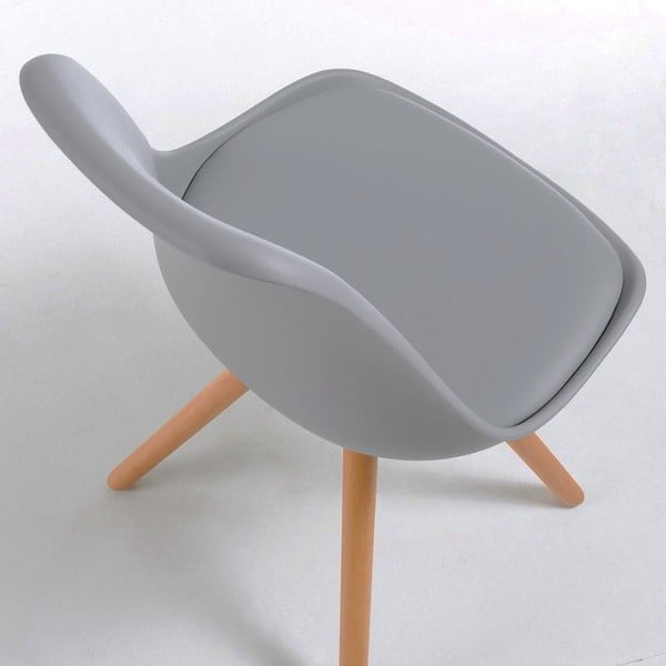 Siv stol z bukovimi nogami loomi.design Lumos-image-2