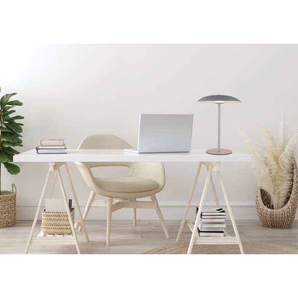 Bela LED namizna svetilka s kovinskim senčilom (višina 41 cm) Lund – Candellux Lighting-image-2