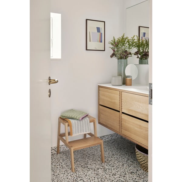 Stolček v hrastovem dekorju v naravni barvi Alp – Hübsch-image-1