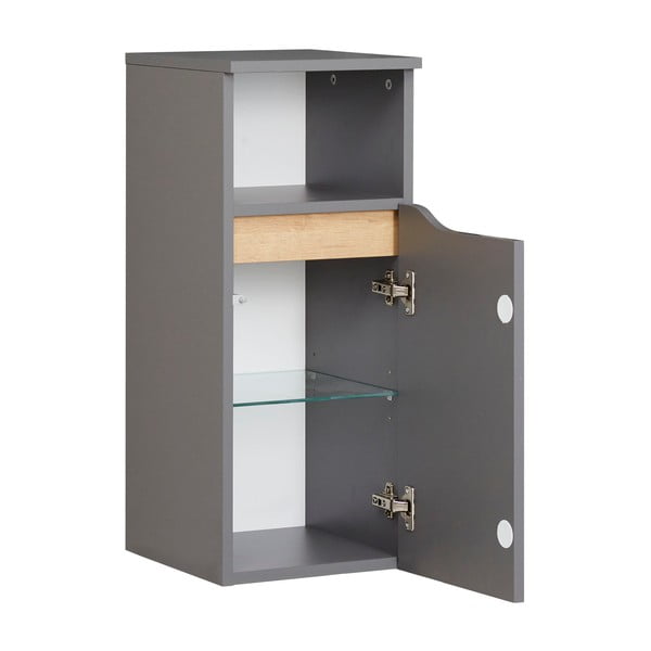 Siva nizka kopalniška omarica 30x72 cm Set 357 - Pelipal-image-2