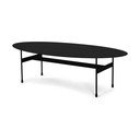 Črna kovinska klubska mizica 39x120 cm Mira – Spinder Design