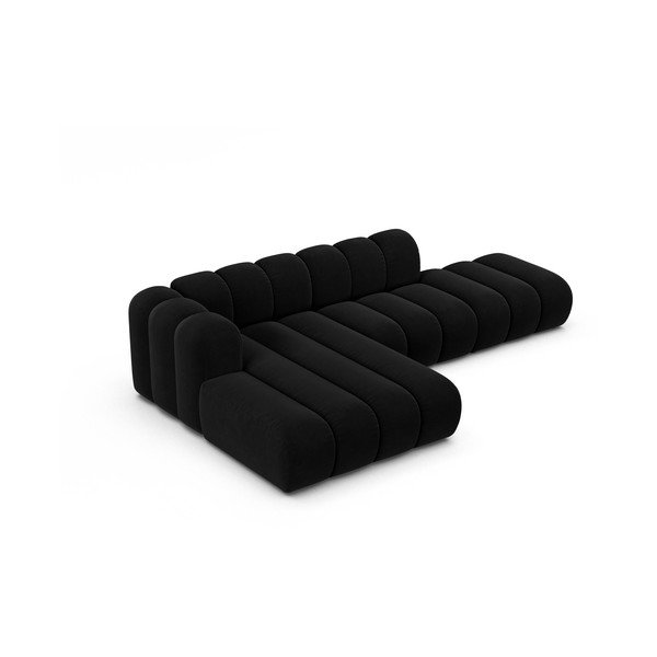 Antracitno siva kotna sedežna garnitura (levi kot) Lupine – Micadoni Home-image-2