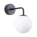 Črna/bela stenska svetilka Beam – Sollux