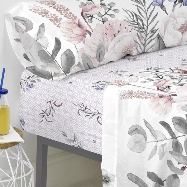 Bombažna rjuha Happy Friday Basic Delicate Bouquet, 105 x 200 cm-image-4