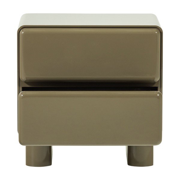 Zelena nočna omarica v sijajnem dekorju Lustra – WOOOD-image-3