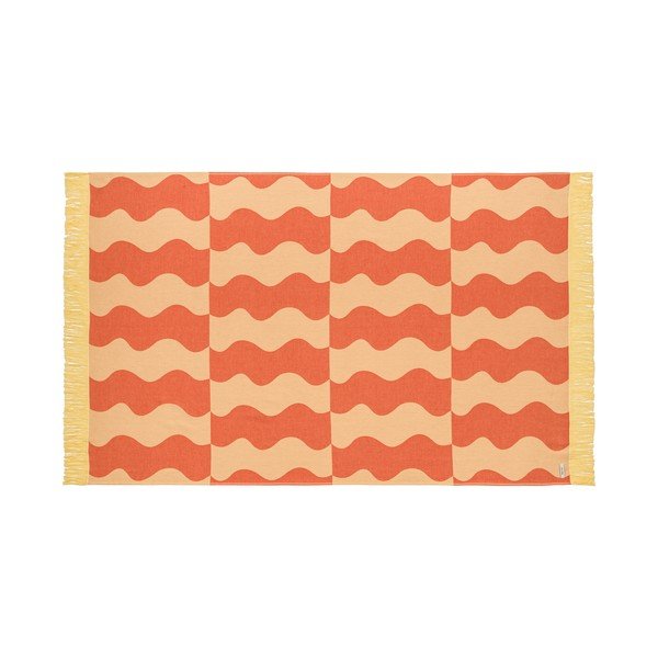 Rumena/oranžna bombažna brisača za na plažo 100x160 cm Nuno – noo.ma