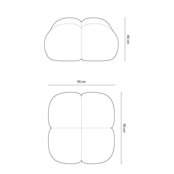 Opečnato oranžen tabure Loretto – Cosmopolitan Design-image-4
