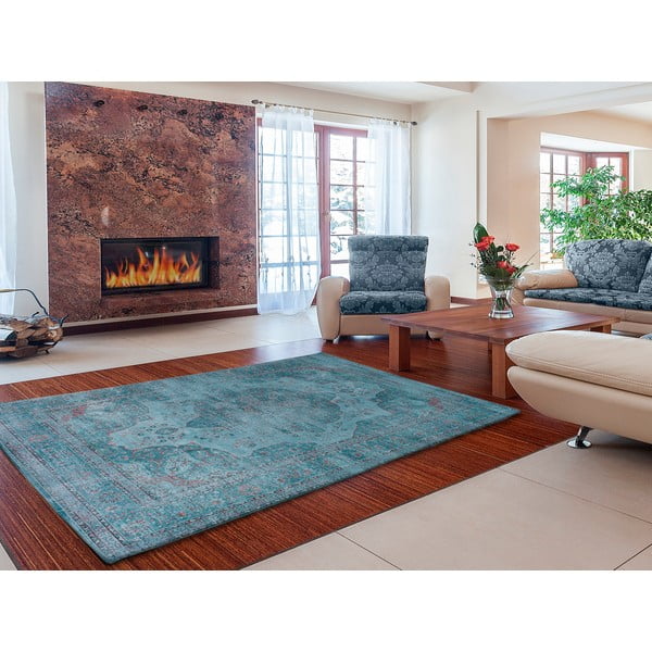 Modra preproga iz viskoze Universal Lara Aqua, 120 x 170 cm-image-3