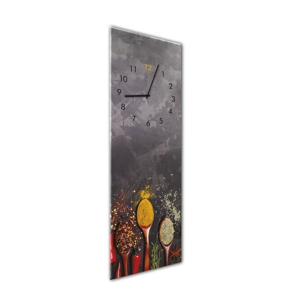 Stenska ura Styler Glassclock Spoons, 20 x 60 cm