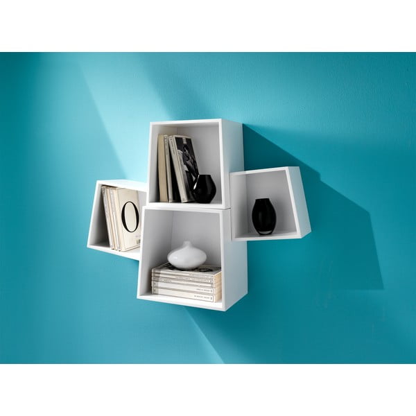 Komplet 4 polic Rocket White-image-1