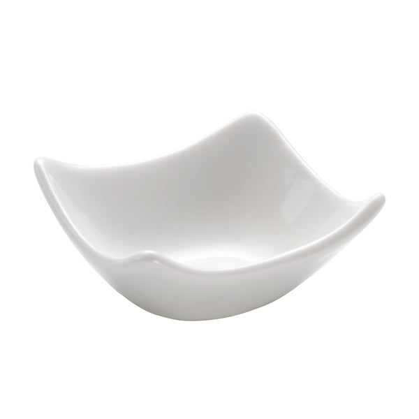 Bela porcelanasta skleda Maxwell & Williams Basic Wave, 7,5 x 7,5 cm