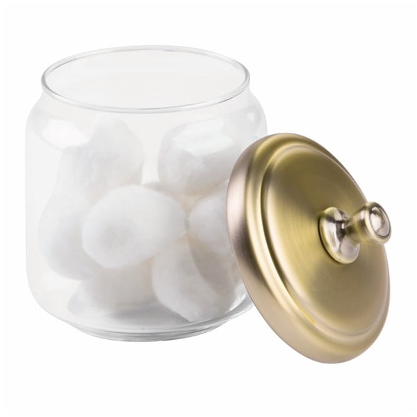 Steklena škatla InterDesign York, ⌀ 9 cm