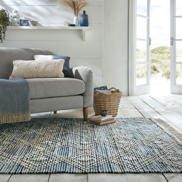 Modra bombažna preproga Flair Rugs Lissie, 120 x 170 cm-image-4