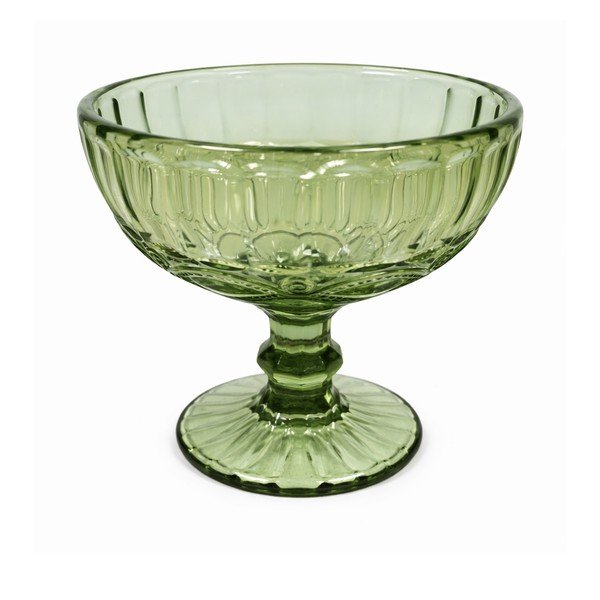 Zelena steklena skledica 370 ml Empire – Dakls