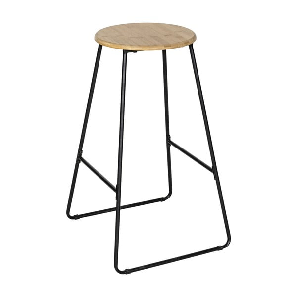 Črn bambusov barski stol 70 cm Loft – Wenko