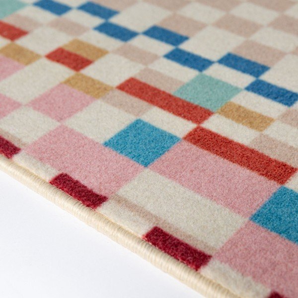 Preproga iz mešanice volne 180x230 cm Checkered Border – Flair Rugs-image-4