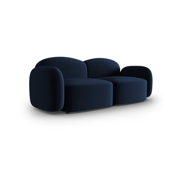Modra žametna sedežna garnitura 194 cm Blair – Micadoni Home-image-2